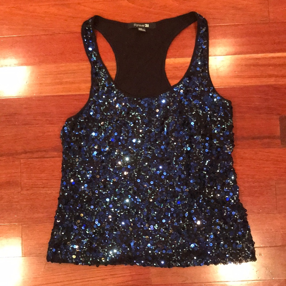 Sequined Racerback Tank